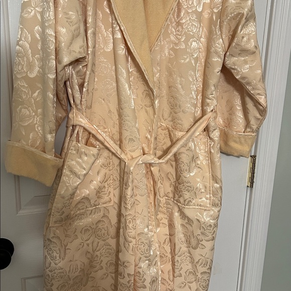 Vintage 80s Victorias Secret Gold Label Robe Lined Size Medium/Large EUC Rare - Picture 3 of 16